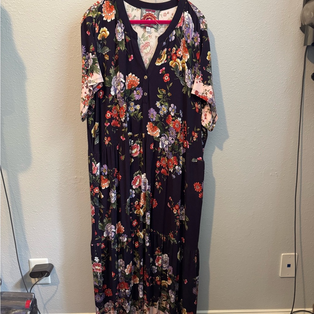 Johnny Was Floral Maxi Dress - size 2X